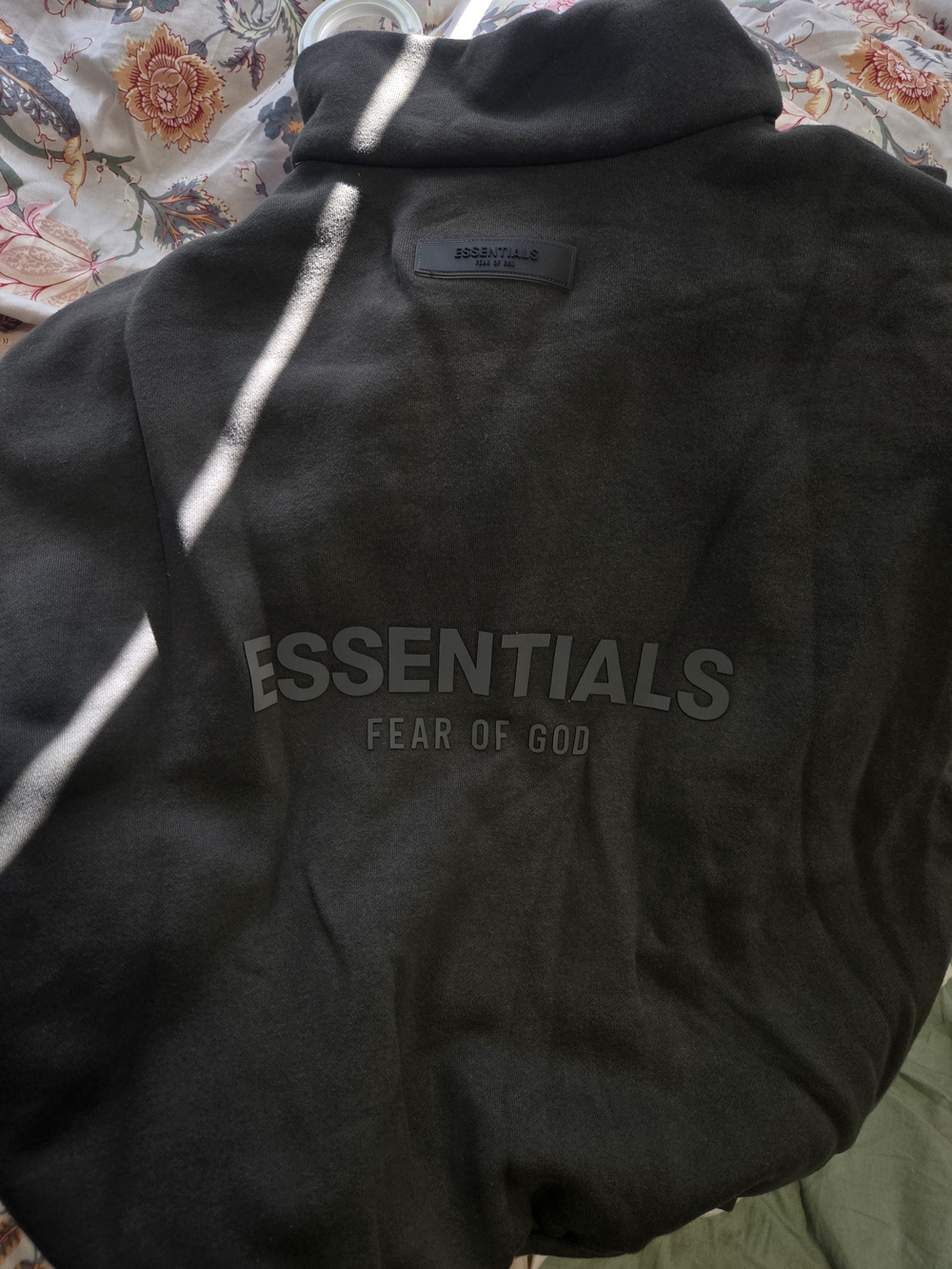 Essentials Gray Full Zip Jacket in Medium